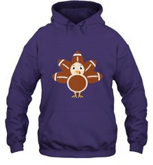 Funny Football Turkey Fall Thanksgiving Football Hooded Sweatshirt Hooded Sweatshirt - FordPhuMy