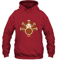 Funny Football Turkey Fall Thanksgiving Football Hooded Sweatshirt Hooded Sweatshirt - FordPhuMy