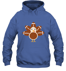 Funny Football Turkey Fall Thanksgiving Football Hooded Sweatshirt Hooded Sweatshirt - FordPhuMy