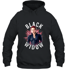 Avengers Endgame Black Widow Space Poster Graphic Hooded Sweatshirt
