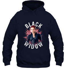 Avengers Endgame Black Widow Space Poster Graphic Hooded Sweatshirt