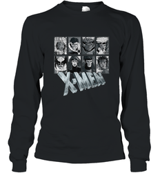 Marvel X Men Animated Series Halftone Retro 90s Long Sleeve T-Shirt