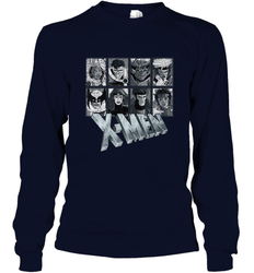 Marvel X Men Animated Series Halftone Retro 90s Long Sleeve T-Shirt
