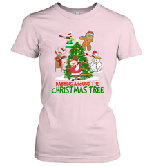 Dabbing Around Christmas Tree Baseball Snowman Santa Women's T-Shirt Women's T-Shirt - FordPhuMy