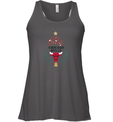 NBA Chicago Bulls Logo merry Christmas gilf Women's Racerback Tank Women's Racerback Tank - FordPhuMy