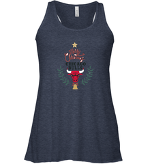 NBA Chicago Bulls Logo merry Christmas gilf Women's Racerback Tank Women's Racerback Tank - FordPhuMy