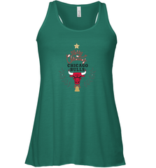 NBA Chicago Bulls Logo merry Christmas gilf Women's Racerback Tank Women's Racerback Tank - FordPhuMy