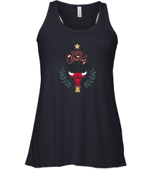 NBA Chicago Bulls Logo merry Christmas gilf Women's Racerback Tank Women's Racerback Tank - FordPhuMy