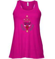 NBA Chicago Bulls Logo merry Christmas gilf Women's Racerback Tank Women's Racerback Tank - FordPhuMy