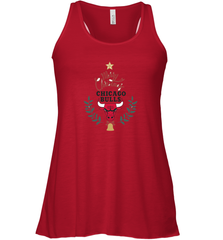 NBA Chicago Bulls Logo merry Christmas gilf Women's Racerback Tank Women's Racerback Tank - FordPhuMy