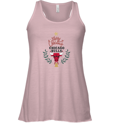 NBA Chicago Bulls Logo merry Christmas gilf Women's Racerback Tank Women's Racerback Tank - FordPhuMy