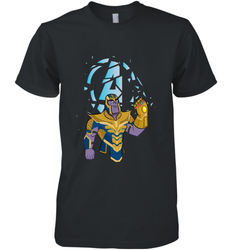 Marvel Avengers Endgame Cartoon Thanos Gauntlet Men's Premium T-Shirt