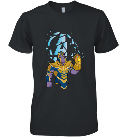 Marvel Avengers Endgame Cartoon Thanos Gauntlet Men's Premium T-Shirt Men's Premium T-Shirt / Black / XS Men's Premium T-Shirt - FordPhuMy