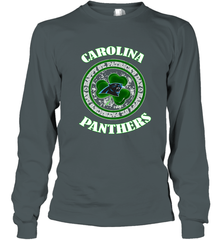 NFL Carolina Panthers Logo Happy St Patrick's Day Long Sleeve T-Shirt Long Sleeve T-Shirt - FordPhuMy