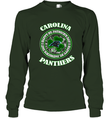 NFL Carolina Panthers Logo Happy St Patrick's Day Long Sleeve T-Shirt Long Sleeve T-Shirt - FordPhuMy