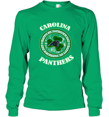 NFL Carolina Panthers Logo Happy St Patrick's Day Long Sleeve T-Shirt Long Sleeve T-Shirt - FordPhuMy