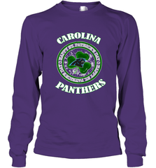 NFL Carolina Panthers Logo Happy St Patrick's Day Long Sleeve T-Shirt Long Sleeve T-Shirt - FordPhuMy