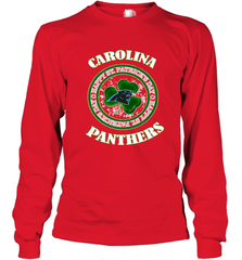 NFL Carolina Panthers Logo Happy St Patrick's Day Long Sleeve T-Shirt Long Sleeve T-Shirt - FordPhuMy