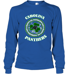 NFL Carolina Panthers Logo Happy St Patrick's Day Long Sleeve T-Shirt Long Sleeve T-Shirt - FordPhuMy