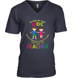 They Call Me Teacher School Kids Fun Appreciation Men's V-Neck