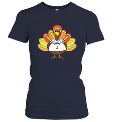 Cool Thanksgiving Football Shirt _ Gobble Player Turkey Gift Women's T-Shirt