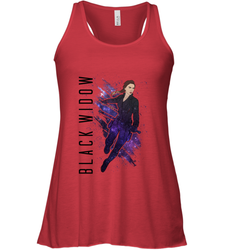 Avengers Endgame Black Widow Galaxy Painted Women's Racerback Tank