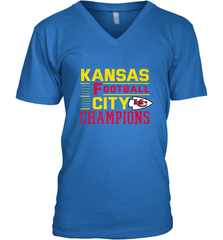 Kansas City Football Champions Vintage KC Distressed Gift Men's V-Neck Men's V-Neck - FordPhuMy