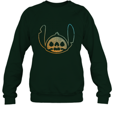 Disney Stitch Face Halloween Crewneck Sweatshirt Crewneck Sweatshirt - FordPhuMy