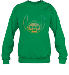 Disney Stitch Face Halloween Crewneck Sweatshirt Crewneck Sweatshirt - FordPhuMy