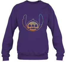 Disney Stitch Face Halloween Crewneck Sweatshirt Crewneck Sweatshirt - FordPhuMy