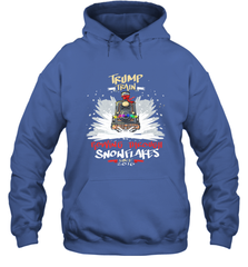 Trump Train 2020 Plow snowflakes Christmas Hooded Sweatshirt Hooded Sweatshirt - FordPhuMy
