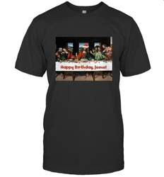 Comics Style Funny Christmas Happy Birthday Jesus Men's T-Shirt