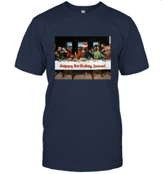 Comics Style Funny Christmas Happy Birthday Jesus Men's T-Shirt