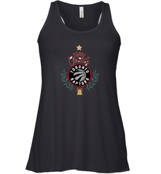 NBA Toronto Raptors Logo merry Christmas gilf Women's Racerback Tank