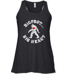 Bigfoot Heart Valentine's Day Lover Art Graphics Great Gift Women's Racerback Tank Women's Racerback Tank - FordPhuMy