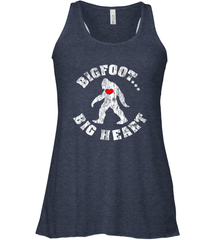 Bigfoot Heart Valentine's Day Lover Art Graphics Great Gift Women's Racerback Tank Women's Racerback Tank - FordPhuMy