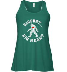 Bigfoot Heart Valentine's Day Lover Art Graphics Great Gift Women's Racerback Tank Women's Racerback Tank - FordPhuMy