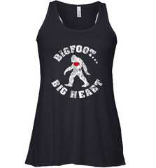 Bigfoot Heart Valentine's Day Lover Art Graphics Great Gift Women's Racerback Tank Women's Racerback Tank - FordPhuMy