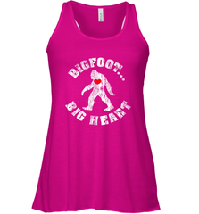 Bigfoot Heart Valentine's Day Lover Art Graphics Great Gift Women's Racerback Tank Women's Racerback Tank - FordPhuMy