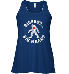 Bigfoot Heart Valentine's Day Lover Art Graphics Great Gift Women's Racerback Tank Women's Racerback Tank - FordPhuMy