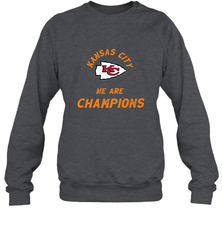 KC Kansas City Tribal Arrowhead we are Champions Crewneck Sweatshirt Crewneck Sweatshirt - FordPhuMy