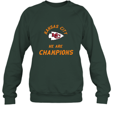KC Kansas City Tribal Arrowhead we are Champions Crewneck Sweatshirt Crewneck Sweatshirt - FordPhuMy