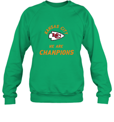 KC Kansas City Tribal Arrowhead we are Champions Crewneck Sweatshirt Crewneck Sweatshirt - FordPhuMy