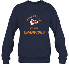 KC Kansas City Tribal Arrowhead we are Champions Crewneck Sweatshirt Crewneck Sweatshirt - FordPhuMy
