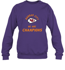 KC Kansas City Tribal Arrowhead we are Champions Crewneck Sweatshirt Crewneck Sweatshirt - FordPhuMy