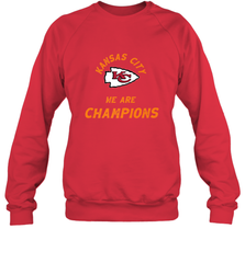 KC Kansas City Tribal Arrowhead we are Champions Crewneck Sweatshirt Crewneck Sweatshirt - FordPhuMy