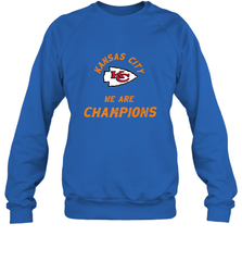 KC Kansas City Tribal Arrowhead we are Champions Crewneck Sweatshirt Crewneck Sweatshirt - FordPhuMy