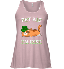 Pet Me I'm Irish Funny Cat Lover St. Patrick's Day Women's Racerback Tank Women's Racerback Tank - FordPhuMy
