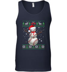 Baseball Snowman Ugly Christmas Ball Santa Pajama Xmas Gifts Men's Tank Top Men's Tank Top - FordPhuMy