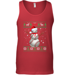 Baseball Snowman Ugly Christmas Ball Santa Pajama Xmas Gifts Men's Tank Top Men's Tank Top - FordPhuMy